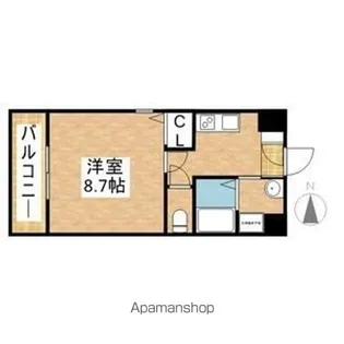 丹下キアーロ【6階】の間取り