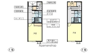 レオネクストウォークビルド【107号室】の間取り