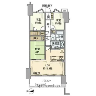 グランシティたまプラーザⅠ【4階】の間取り