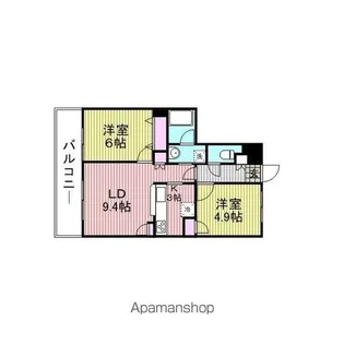 メルヴェーユ調布【3階】の間取り