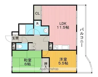コートドゥゼフィーロ【3階】の間取り