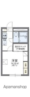 レオパレス里塚ベストフラット【102号室】の間取り