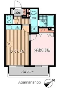 ラポール三田【9階】の間取り
