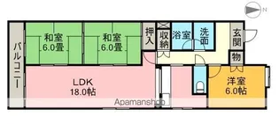 ライジングハイツⅡ【4階】の間取り