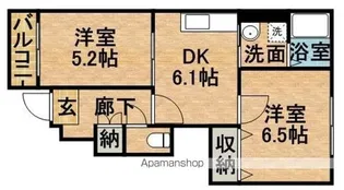 ブリエUN【1階】の間取り