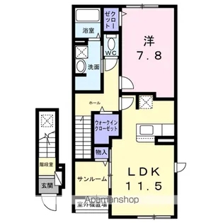 ガーデンKOSAKA【2階】の間取り