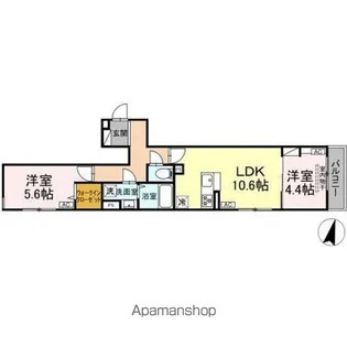 セレスティア小豆沢【2階】の間取り