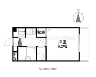ウィズ秀和Ⅱ【110号室】の間取り