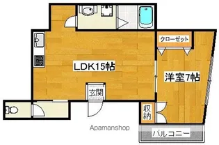 谷町ビル中百舌鳥【4階】の間取り