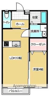 福島県福島市蓬莱町6丁目【アパート】の間取り