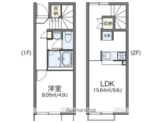 レオネクスト葵一番館【104号室】の間取り