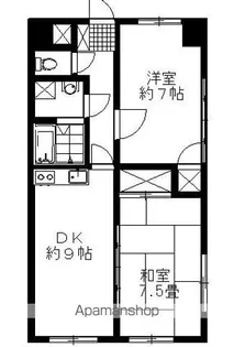 アーバンコート北新町【1階】の間取り