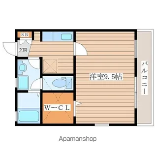 ホリーズ栗生【2階】の間取り