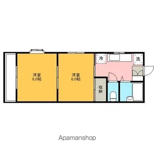 エスティコーポ【106号室】の間取り