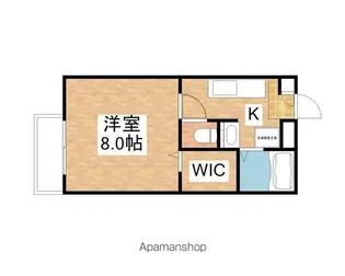 ミストラル庭瀬【1階】の間取り