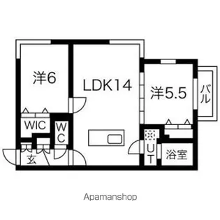 フロンティアひばりが丘【3階】の間取り