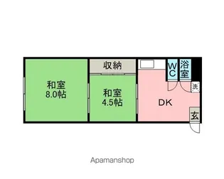 GRANDIR OBU【303号室】の間取り