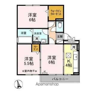 ペイサージュ AC【1階】の間取り