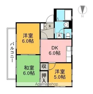 グランシティ A【2階】の間取り
