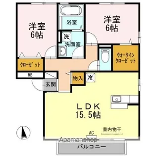 ウィルモア手城 C棟【2階】の間取り