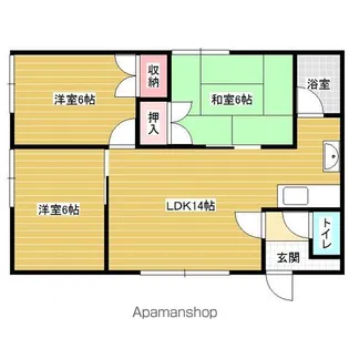 エーデルワイス48【1階】の間取り