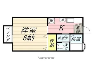 プロムナード下伊福【101号室】の間取り