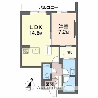 AZUR米山【1階】の間取り