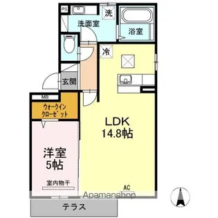 レジーナ車木(クルマギ)【1階】の間取り