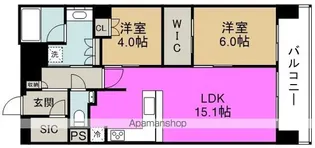 パークナード新梅田アーバンパレス【11階】の間取り