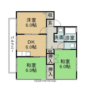 アルカンシェル【2階】の間取り