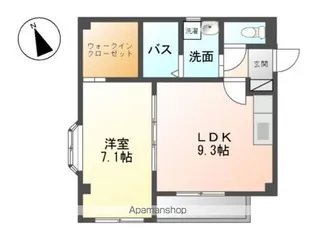 アーバンスカイ【1階】の間取り