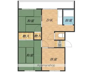 サンシティー西大路【105号室】の間取り