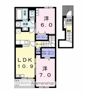 プロスペリタ【2階】の間取り