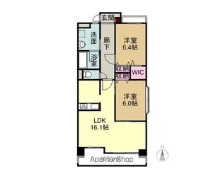 L’ESPACE ZEN【205号室】の間取り