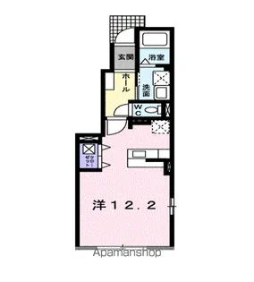 サンヴァリエ福【1階】の間取り