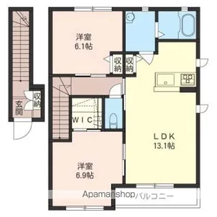 シャーフ・ベルクC【201号室】の間取り