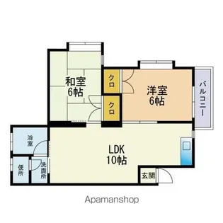 グランドール柚須【2階】の間取り