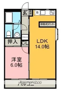 コンフォールよもぎ台【1階】の間取り