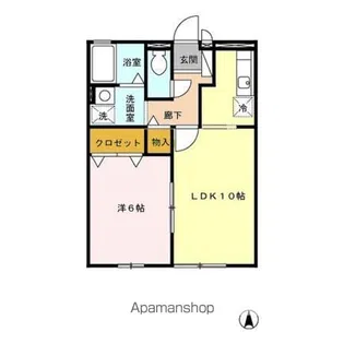 ルミエール花立 A棟【1階】の間取り