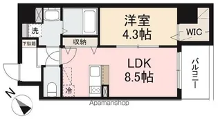 MAYFAIR観光町PREMIUM【402号室】の間取り