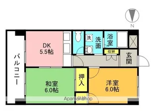 プレアール枝松【506号室】の間取り