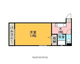 いわき6番館【3階】の間取り