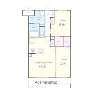 カンフリエ寿【3階】の間取り