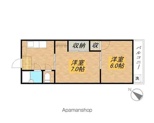 ブエナビスタ草津【212号室】の間取り