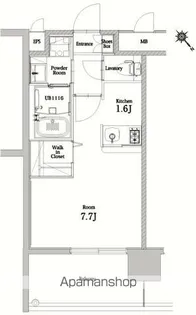 エンクレストベイ天神東II【6階】の間取り