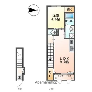 CONFORTO原島【2階】の間取り