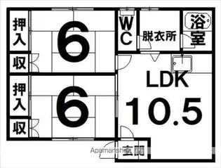 池上マンション【201号室】の間取り