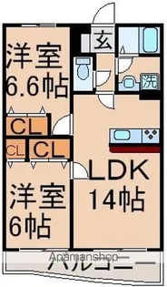 中央エステート【3階】の間取り