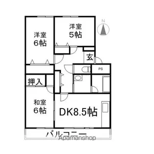 ガーデンテラス大日方A棟【2階】の間取り