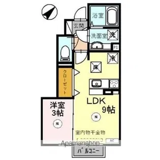 コーポラス板垣【1階】の間取り